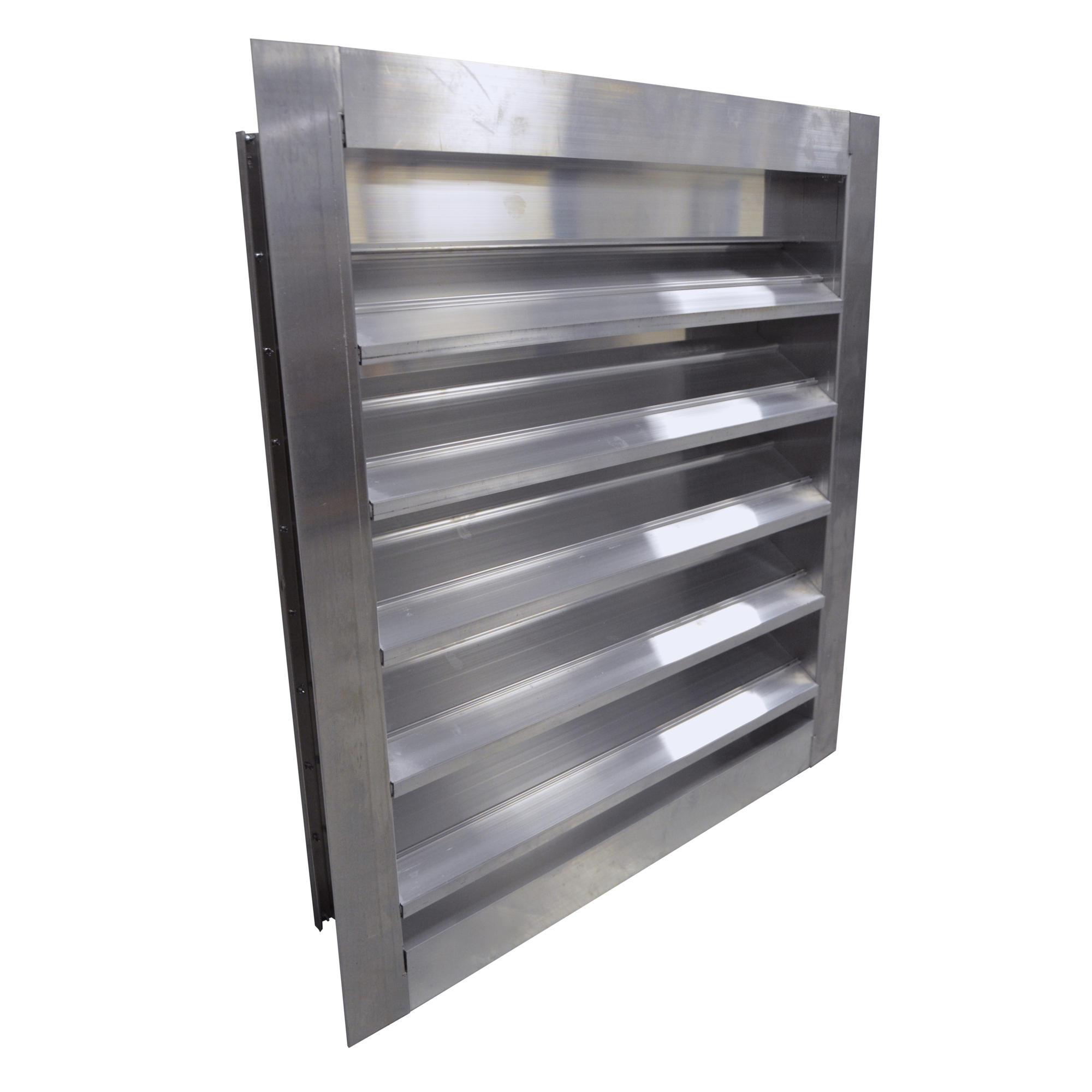 Canarm EL4F24x24 Fixed 4-inch Aluminum Louvre with Flange
